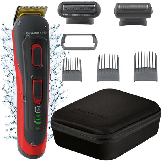 Rowenta TN9400 Recortadora Recargable 8 en 1 para Barba, Cabello y Cuerpo