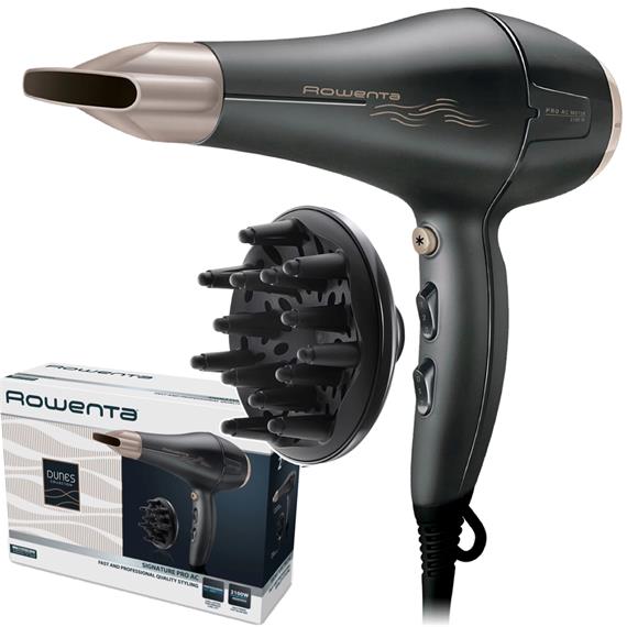 Rowenta CV7827F0 Dunes Secador de Pelo 2.100W con Motor AC y Difusor