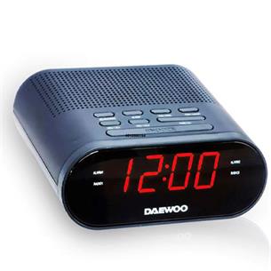 Daewoo DW1218 Radio Reloj AM/FM con Salida de Auriculares