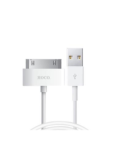 Cable USB Compatible Apple 30 Pin 1 metro Hoco X1 Blanco